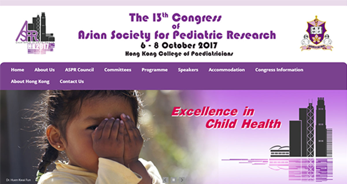 The 13th Congress of Asian Society for Pediatric Research